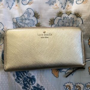Kate Spade Long Wallet Gold